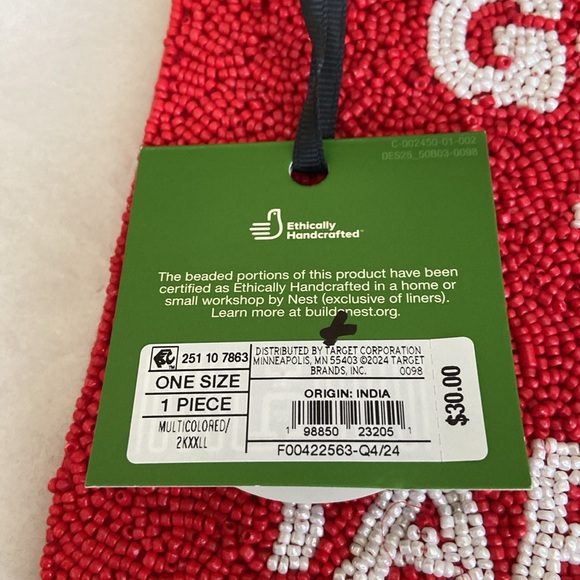 Kate Spade x Target Red Beaded Going to Target - Picture 3 of 4